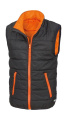 Junior/Jugendlicher gepolsterter Bodywarmer, schwarz/orange