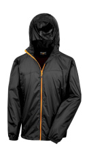 HDI Quest Leichtgewichtige, verstaubare Jacke, schwarz/orange