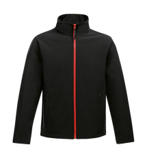 Ablaze Softshelljacke für Damen mit Print, Schwarz/Klassisches Rot