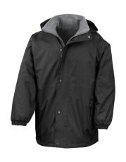 Mit recyceltem Fleece gefütterte Stomdri 4000-Jacke, schwarz/grau