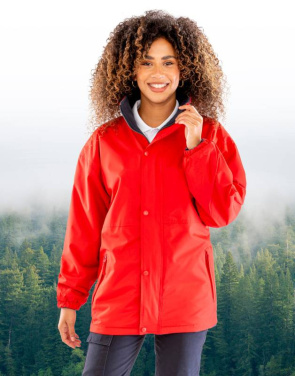 Mit recyceltem Fleece gefütterte Stomdri 4000-Jacke, schwarz/grau – Result Recycled (4)
