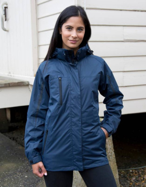 3-in-1 Reisejacke für Damen, rot/schwarz – Result (4)