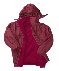 Mit recyceltem Fleece gefütterte Stomdri 4000-Jacke, bordeauxrot/bordeauxrot