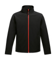 Ablaze Bedruckbare Softshell, Schwarz/Klassisches Rot
