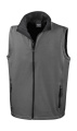 Bedruckbarer Softshell-Bodywarmer für Herren, anthrazitgrau/schwarz, Anthrazit/Schwarz