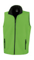 Bedruckbarer Softshell-Bodywarmer für Herren, Leuchtendes Grün/Schwarz