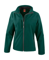Klassische Softshelljacke für Damen, flaschengrün