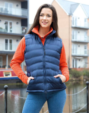 Damen-Wattierte Weste „Ice Bird“, schwarz – Result Urban (4)