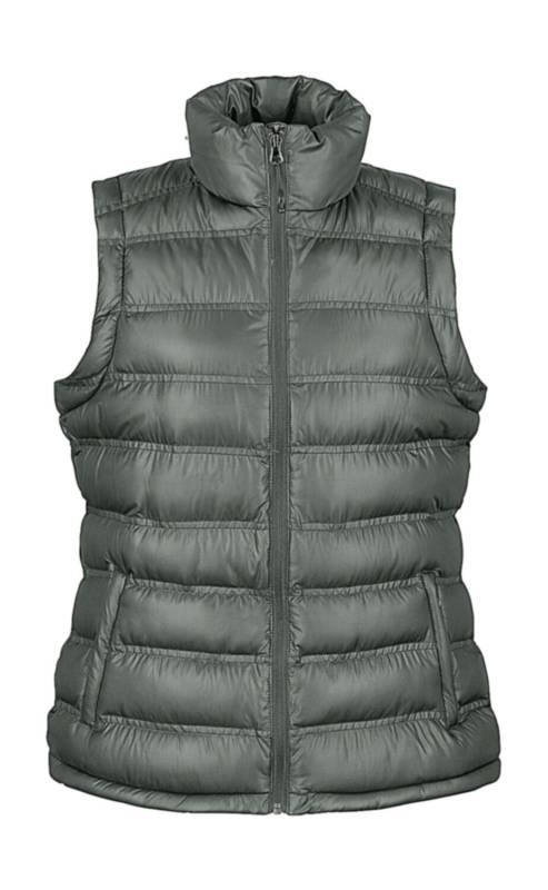 Damen-Wattierte Weste „Ice Bird“, grau – Result Urban (1)