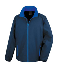 Bedruckbare Softshelljacke, marineblau/königsblau