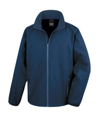 Bedruckbare Softshelljacke, marineblau/marineblau