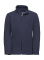 Kinder-Outdoor-Fleecejacke mit durchgehendem Reißverschluss, französisches Marineblau, Französische Marine