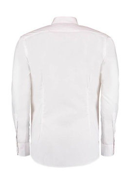 Slim-Fit Businesshemd LS, weiß – Kustom Kit (4)