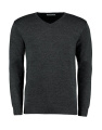 Klassischer Arundel-Pullover mit V-Ausschnitt, Graphit