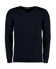 Klassischer Arundel-Pullover mit V-Ausschnitt, marineblau