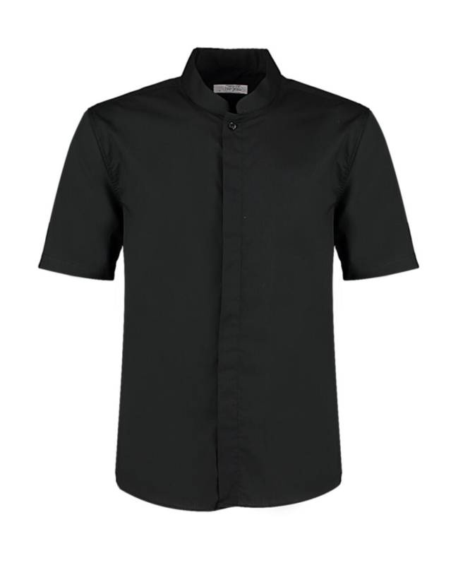 Tailliertes Hemd mit Stehkragen SSL, schwarz – Bargear (1)