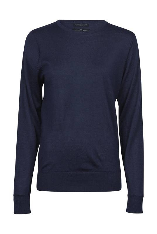Damen-Rundhalsausschnitt, marineblau – Tee Jays (1)