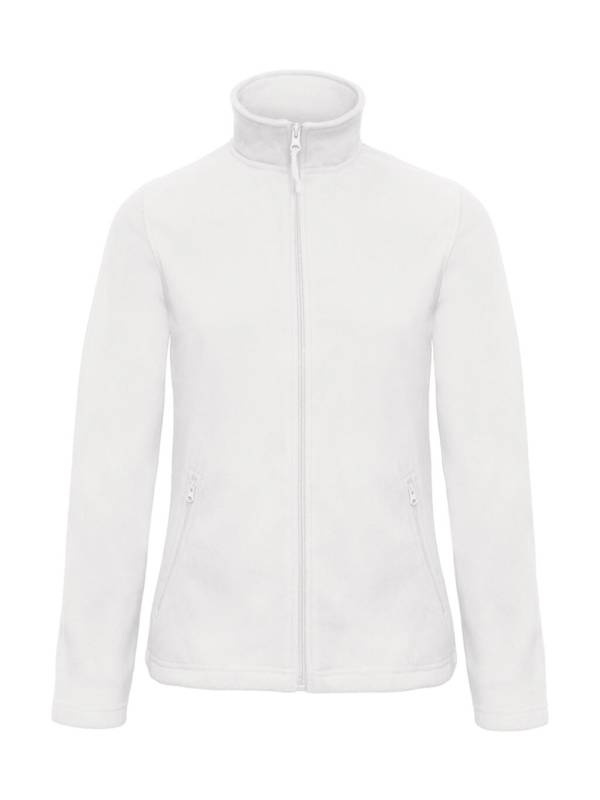ID.501/Damen Microfleece-Pullover mit durchgehendem Reißverschluss, weiß – B&C Outerwear (1)
