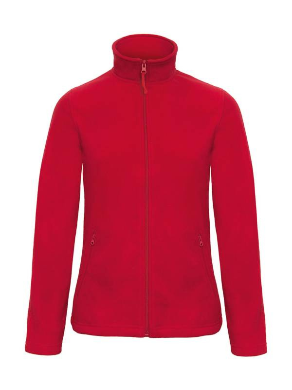 ID.501/Damen Microfleece-Pullover mit durchgehendem Reißverschluss, rot – B&C Outerwear (1)