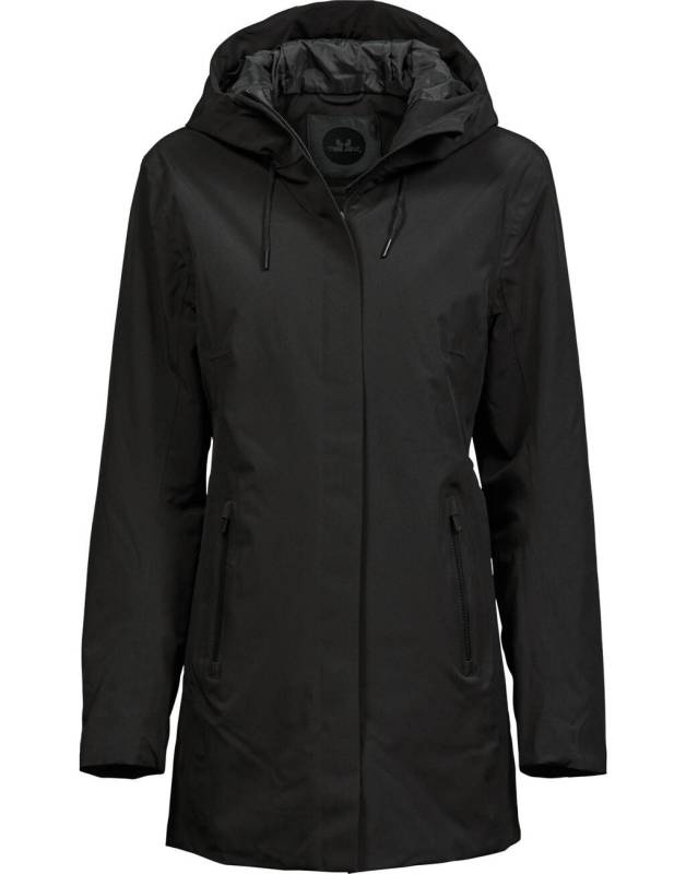 Damen-Allwetterparka, schwarz – Tee Jays (1)