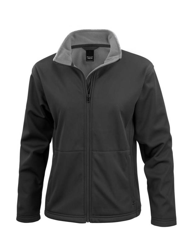 Damen-Softshelljacke Core, schwarz – Result Core (1)