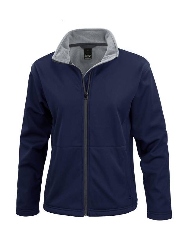 Damen-Softshelljacke Core, marineblau – Result Core (1)