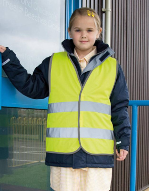Warnweste für Kinder, Fluoreszierendes Orange – Result Recycled (2)