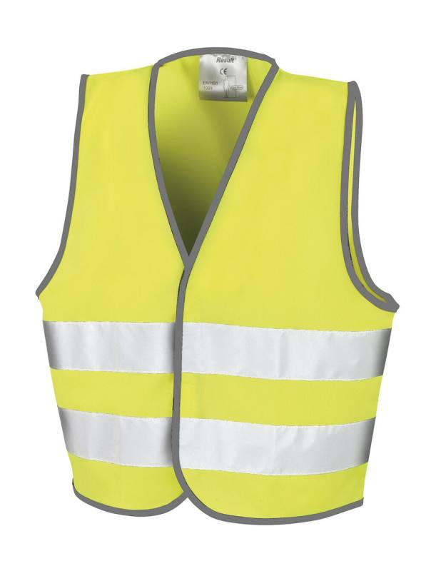 Warnweste für Kinder, Fluoreszierendes Gelb – Result Recycled (1)
