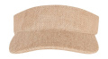 Bast Visor Cap, naturfarben, Natürlich