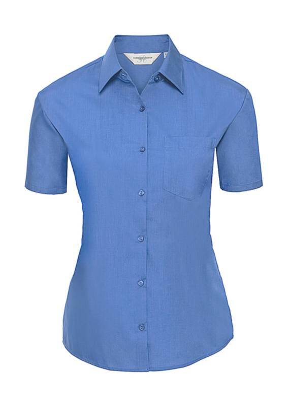 Damen-Popelinehemd, Corporate Blue – Russell Collection (1)