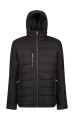Navigate Thermojacke für Herren mit Kapuze, Schwarz/Siegelgrau