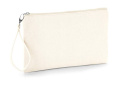 Handgelenktasche aus Canvas, naturfarben/naturfarben, Natürlich/Natürlich