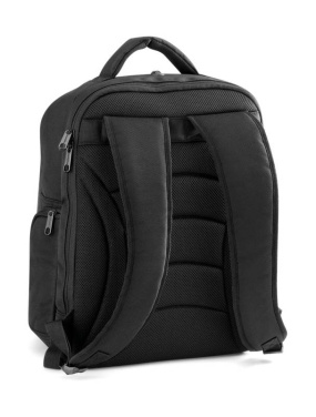 Wolfram™ Laptop-Rucksack, Schwarz/Dunkelgrau – Quadra (4)