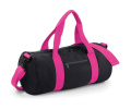 Original Barrel Bag, schwarz/fuchsia