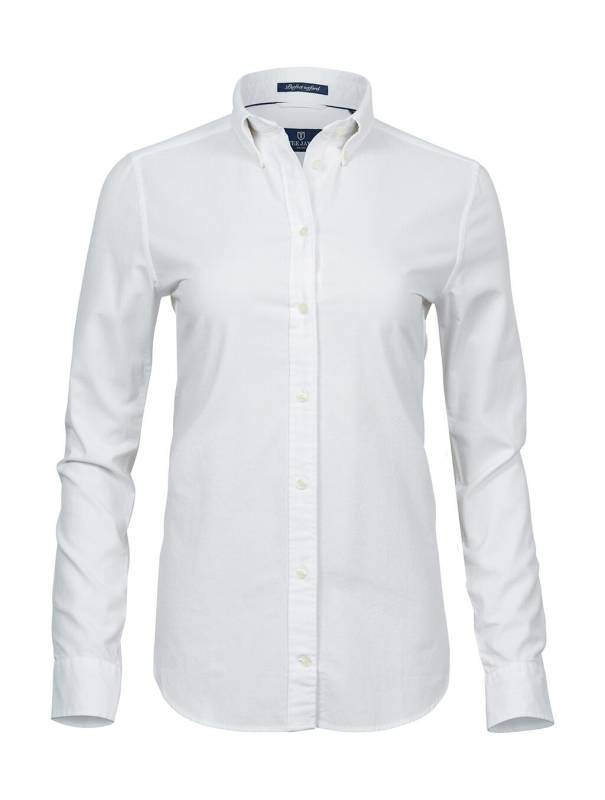Perfektes Oxford-Hemd für Damen, weiß – Tee Jays (1)