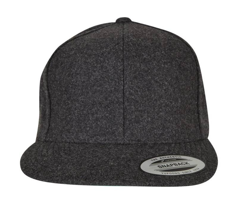 Melton Wool Snapback, dunkelgrau – Flexfit (1)