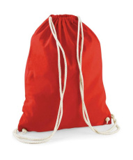 Baumwoll-Gymnastiksack, Leuchtend Rot