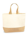 Jute Base Canvas Tote XL, naturfarben, Natürlich