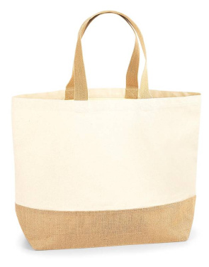 Jute Base Canvas Tote XL, naturfarben – Westford Mill (4)