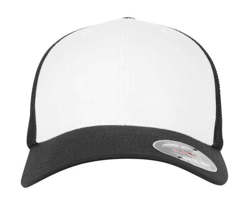 Flexfit Mesh farbige Vorderseite, schwarz/weiß/schwarz – Flexfit (1)