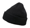 Rippenmütze, schwarz