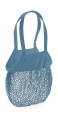 Einkaufstasche aus Bio-Baumwollnetz, Airforce Blue