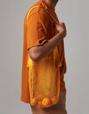 Einkaufstasche aus Bio-Baumwollnetz, Orange Rost – Westford Mill (4)