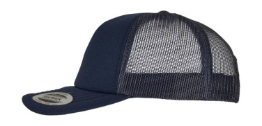 Klassische Truckerkappe mit gebogenem Schirm und Schaumstoffeinlage, marineblau – Flexfit (3)