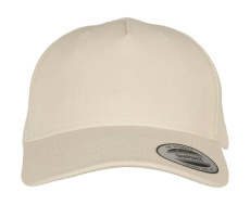 5-Panel Premium Snapback-Kappe mit gebogenem Visier, Stein