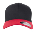 Flexfit Wollgekämmt 2-farbig, schwarz/rot