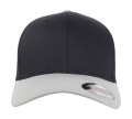 Flexfit Wollgekämmt 2-farbig, Schwarz/Silber