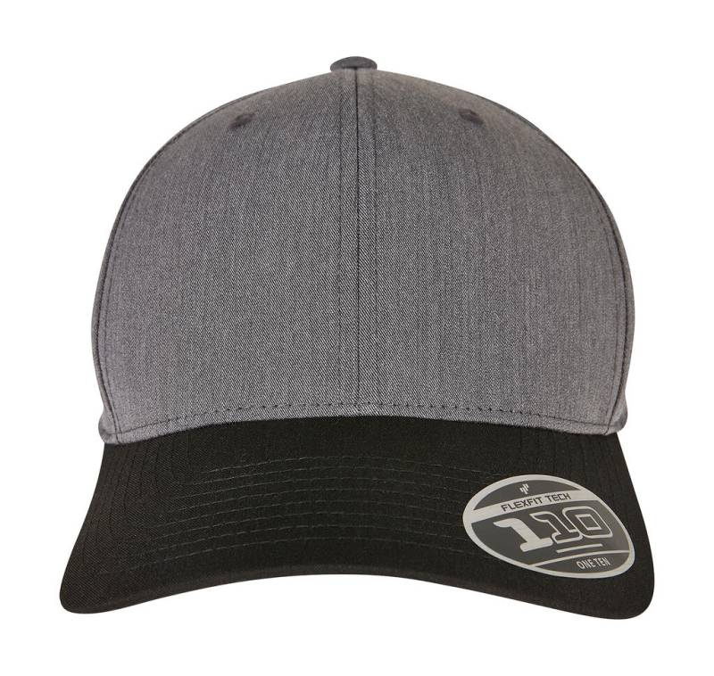 110 Melange Mix Cap, dunkelgrau/schwarz – Flexfit (1)