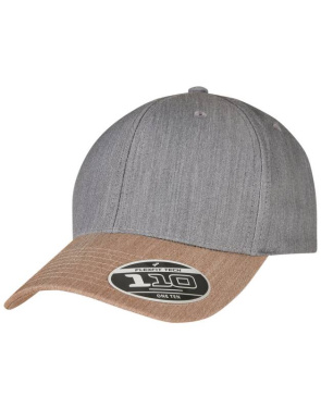 110 Melange Mix Cap, Grau/Khaki – Flexfit (2)