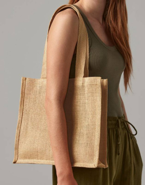 Kompakte Jute-Tasche, naturfarben – Westford Mill (2)